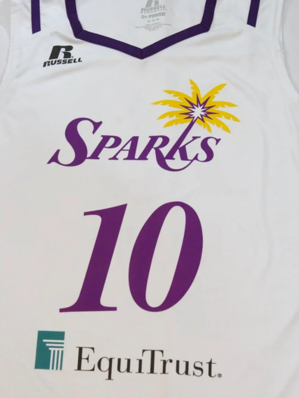 NEW Men's Los Angeles Sparks Kelsey Plum #10 White Jersey Size Medium - Picture 2 of 7